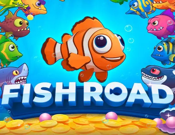 Fish Road slot logo by InOut at Melbet Casino