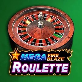 Mega Fire Blaze Roulette online game logo by Playtech on melbet-casino.eu