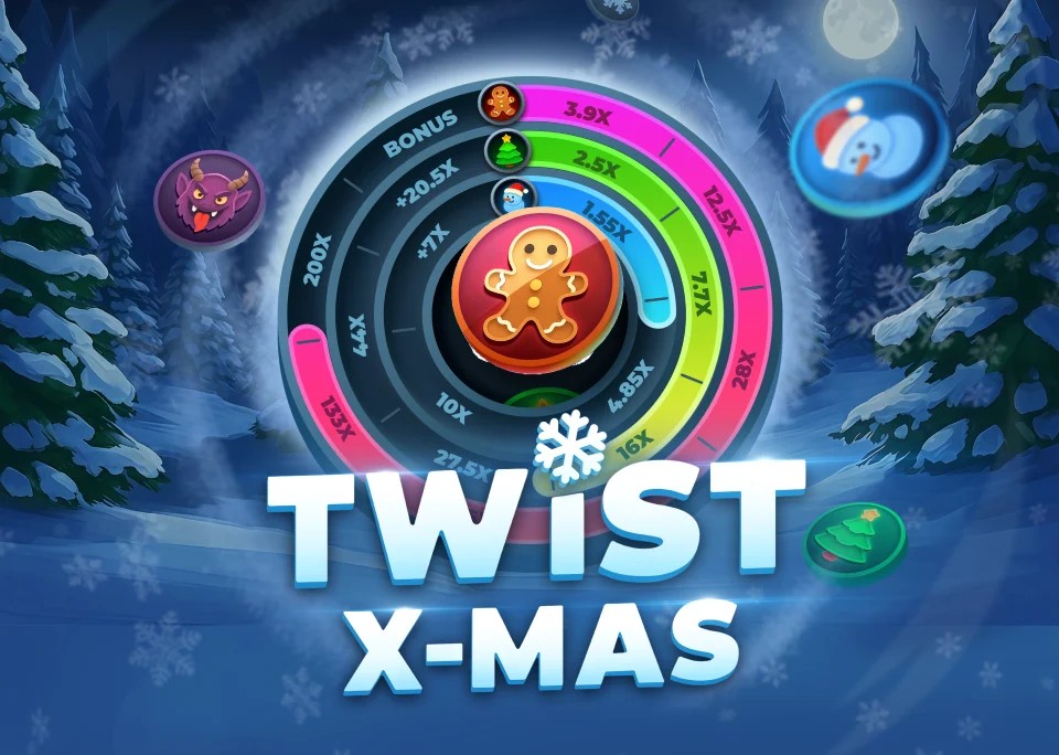 Twist X-mas logo by InOut Melbet Casino
